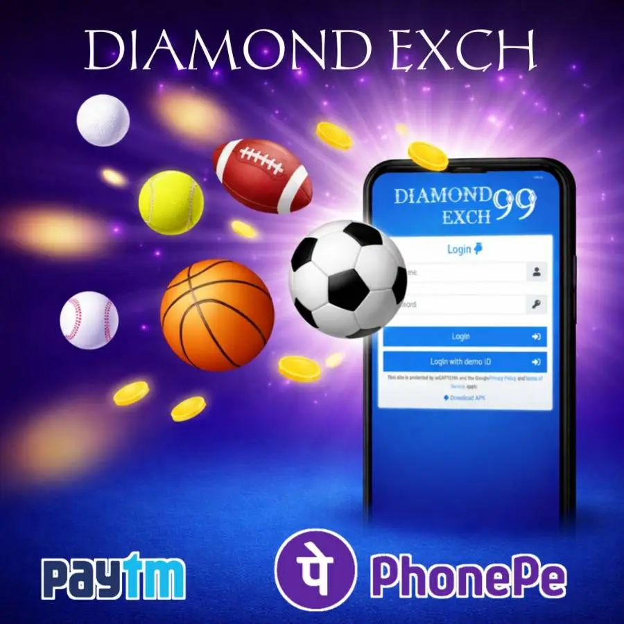 diamondexch99 live betting exchange dashboard login screen